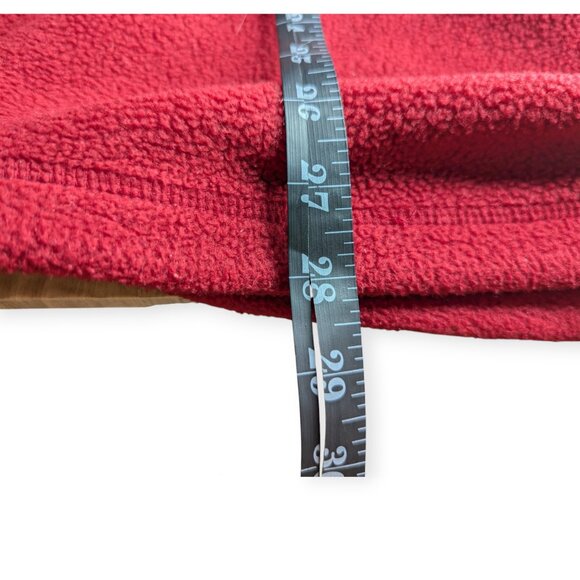 Vintage Big Dogs Red and Gray Fleece 1/4 Zip Pullover Jacket Men's 2XL - Picture 14 of 14